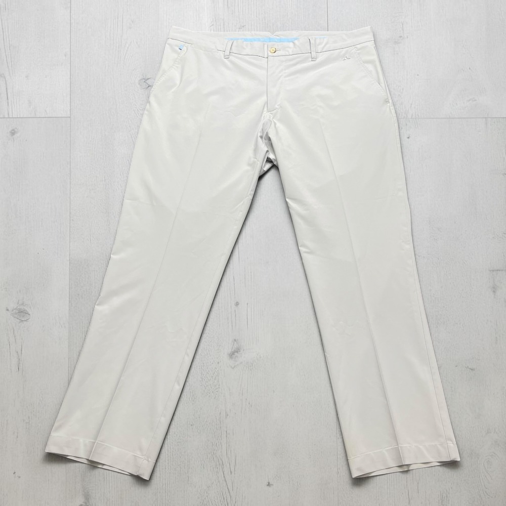 J.Lindeberg Mens Elliott Regular Fit‎ Micro Stretch Golf Pants Gray 38x32